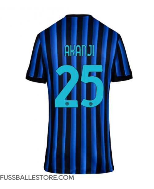 Günstige Inter Milan Manuel Akanji #25 Heimtrikot Damen 2025-26 Kurzarm Günstige Inter Milan Manuel Akanji #25 Heimtrikot Damen 2025-26 Kurzarm
